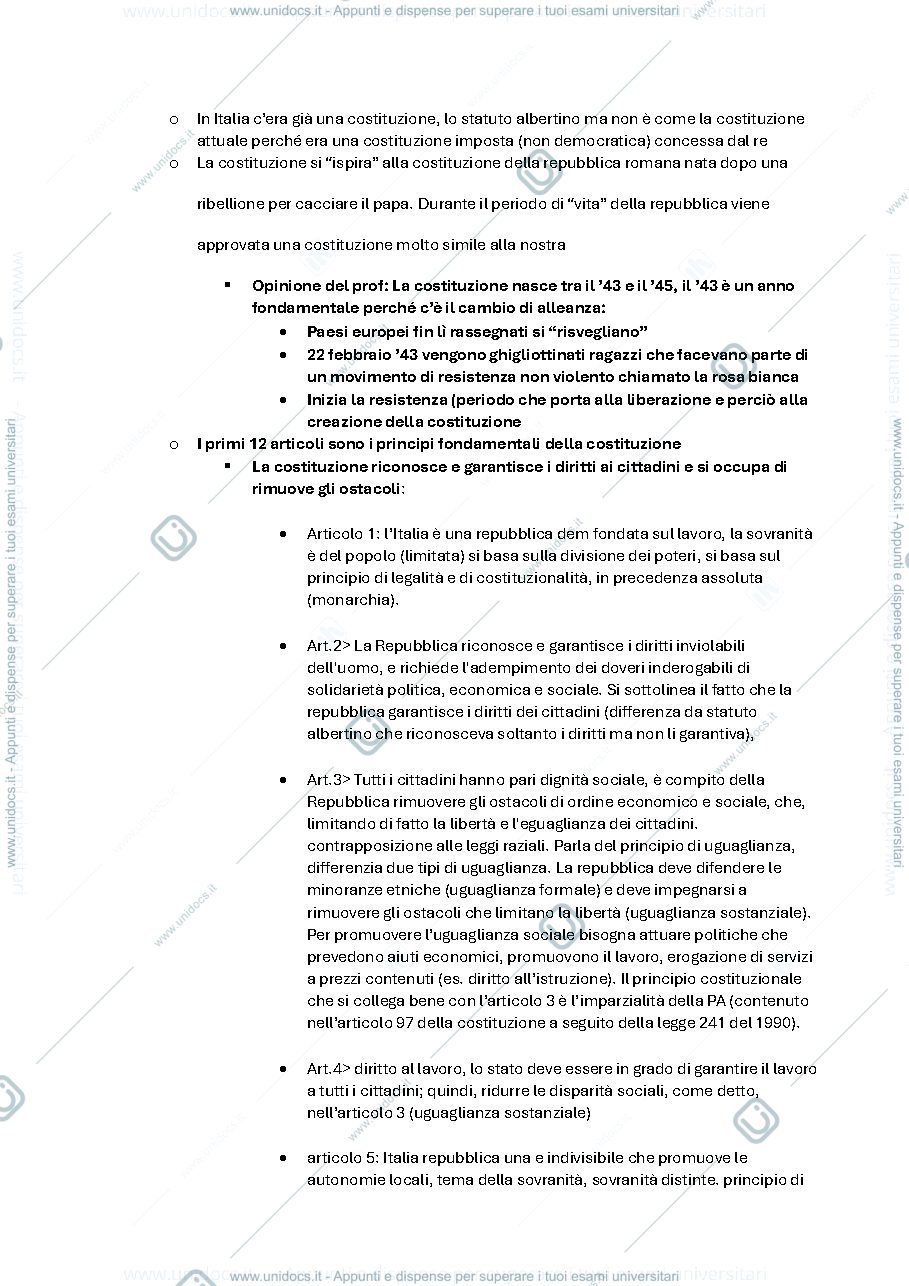 Anteprima pagina 2 — Costituzione e Pubblica amministrazione (legge 241 del 1990)