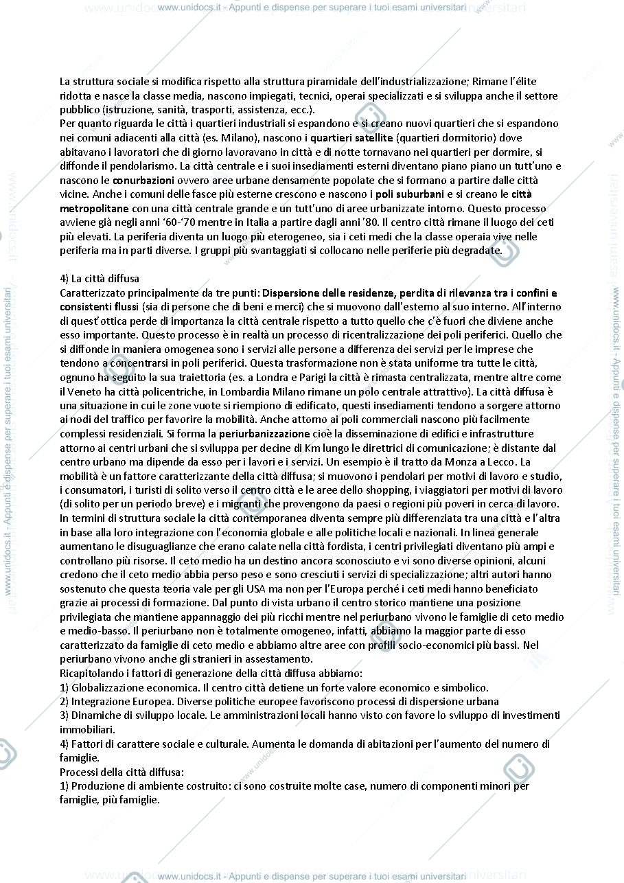 Anteprima pagina 2 — Appunti di Sociologia Urbana