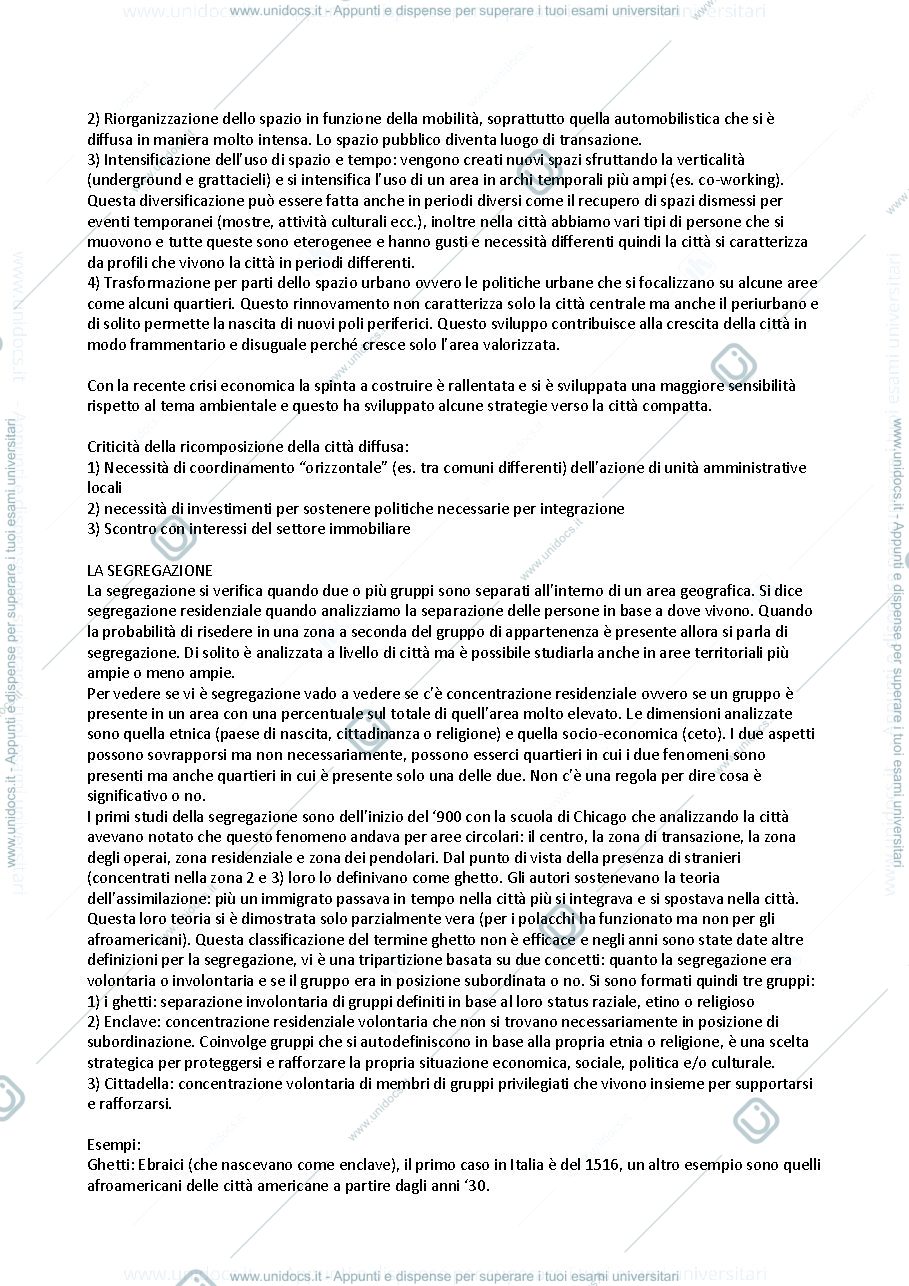 Anteprima pagina 3 — Appunti di Sociologia Urbana