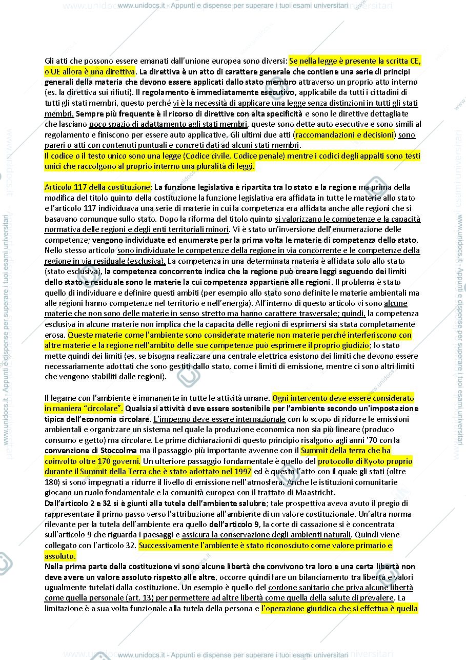 Anteprima pagina 2 — Appunti di Diritto Urbanistico