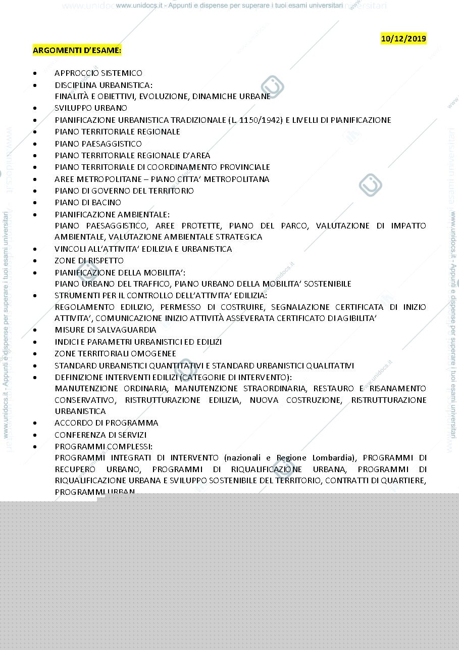 Anteprima pagina 1 — Argomenti-esame
