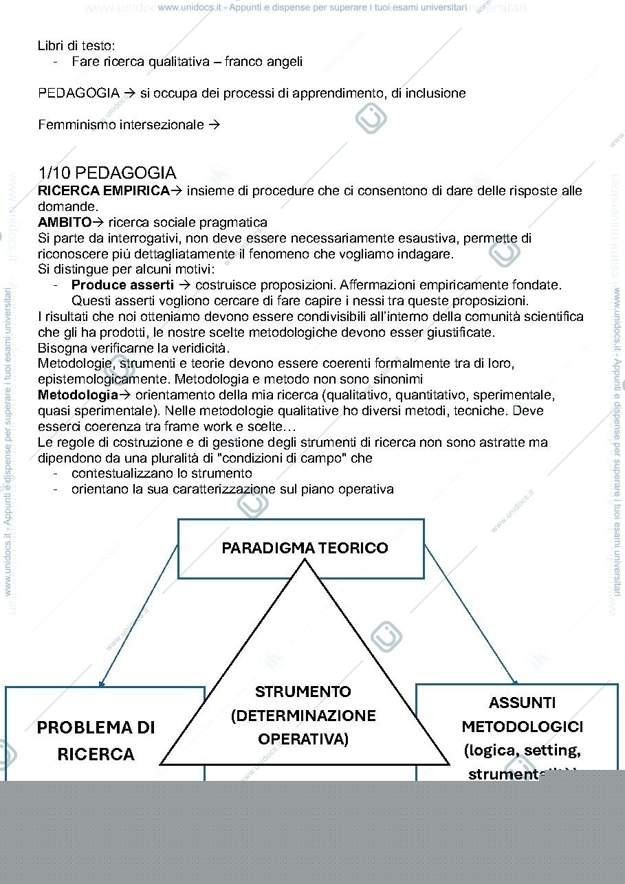 Anteprima pagina 1 — Discipline pedagogiche