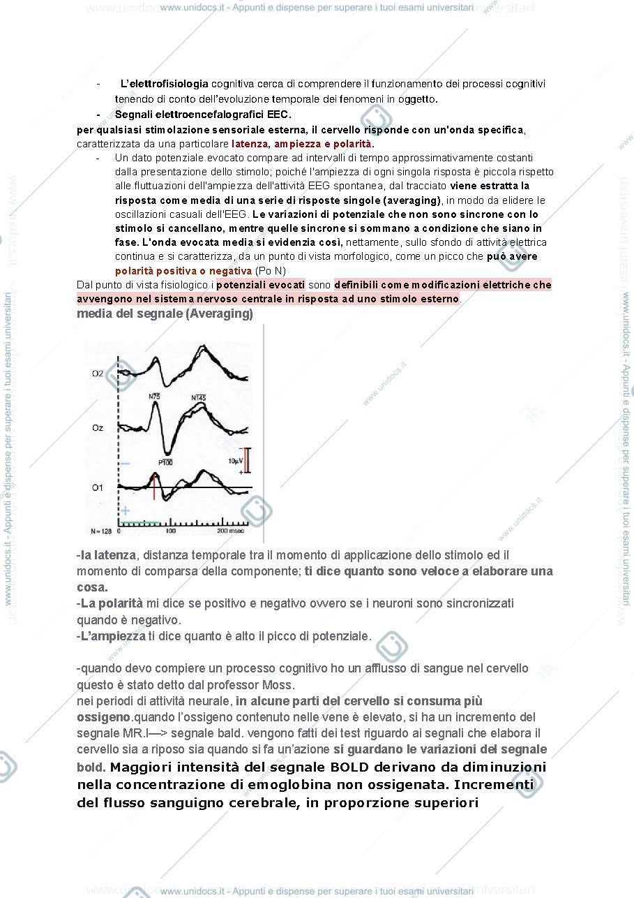 Anteprima pagina 2 — Appunti Psicologia, primo anno