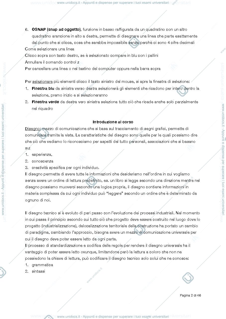 Anteprima pagina 2 — Disegno assistito da calcolatore 6CFU