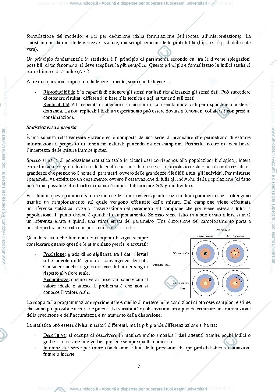 Anteprima pagina 2 — B029609 (B232) - MODULO: DISEGNO SPERIMENTALE E ANALISI DEI DATI 2023-2024 (I° ANNO)
