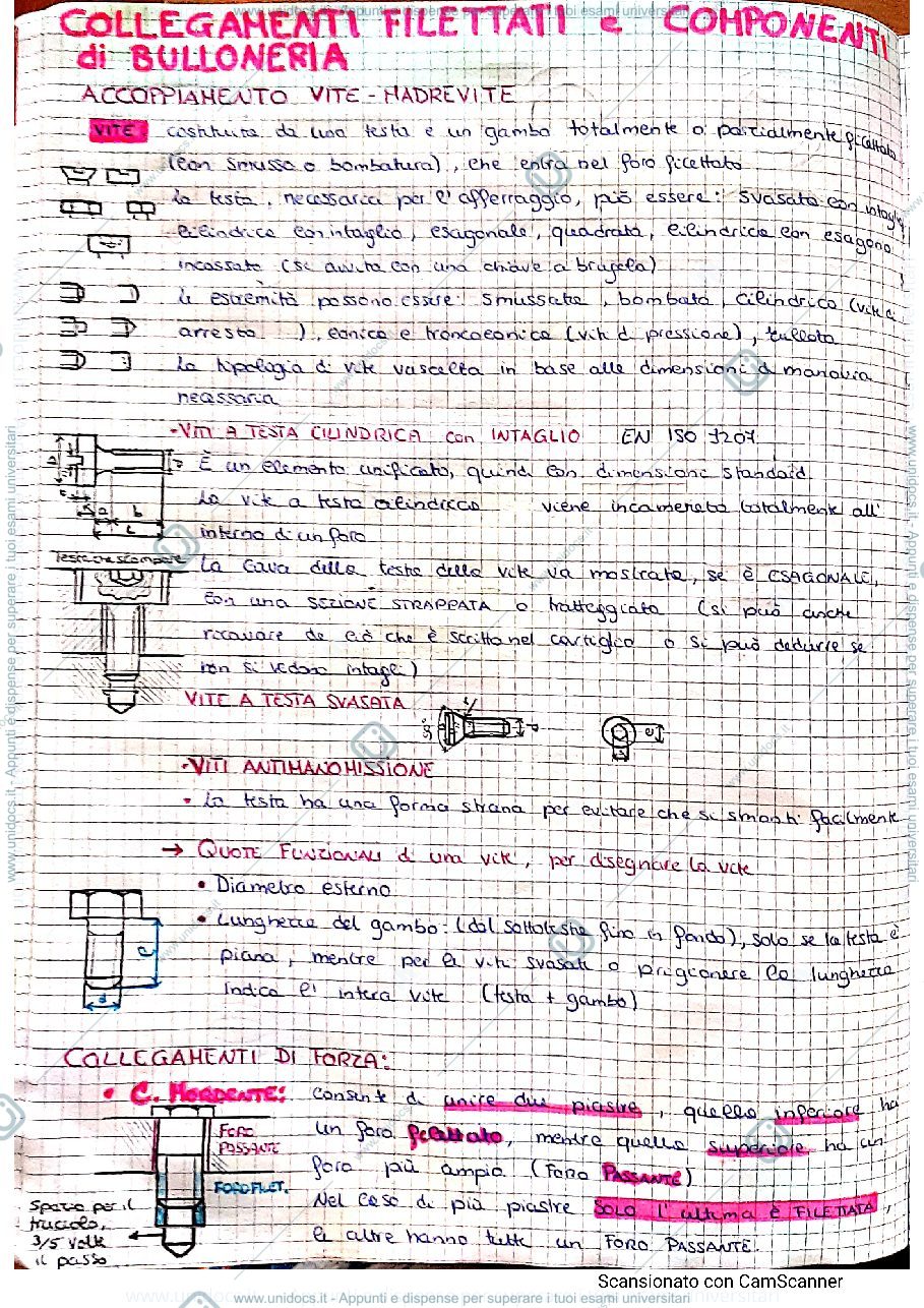 Anteprima pagina 1 — Collegamenti Filettati e Componenti di bulloneria