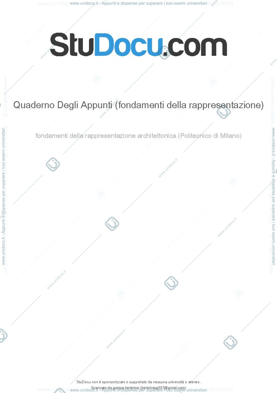 Anteprima pagina 1 — fondamenti della rappresentazione