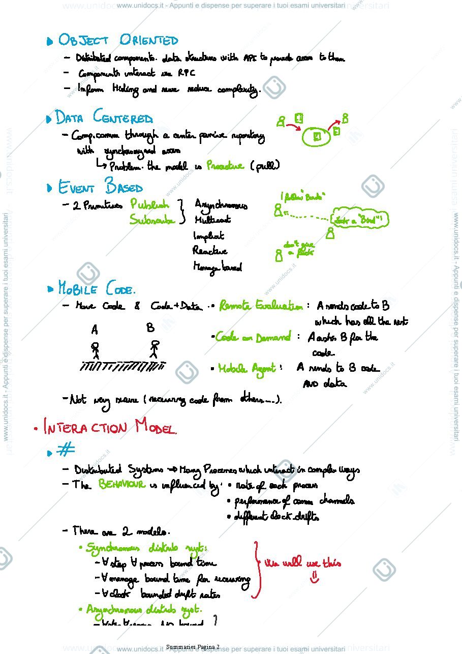 Anteprima pagina 2 — Riassunto Distributed Systems