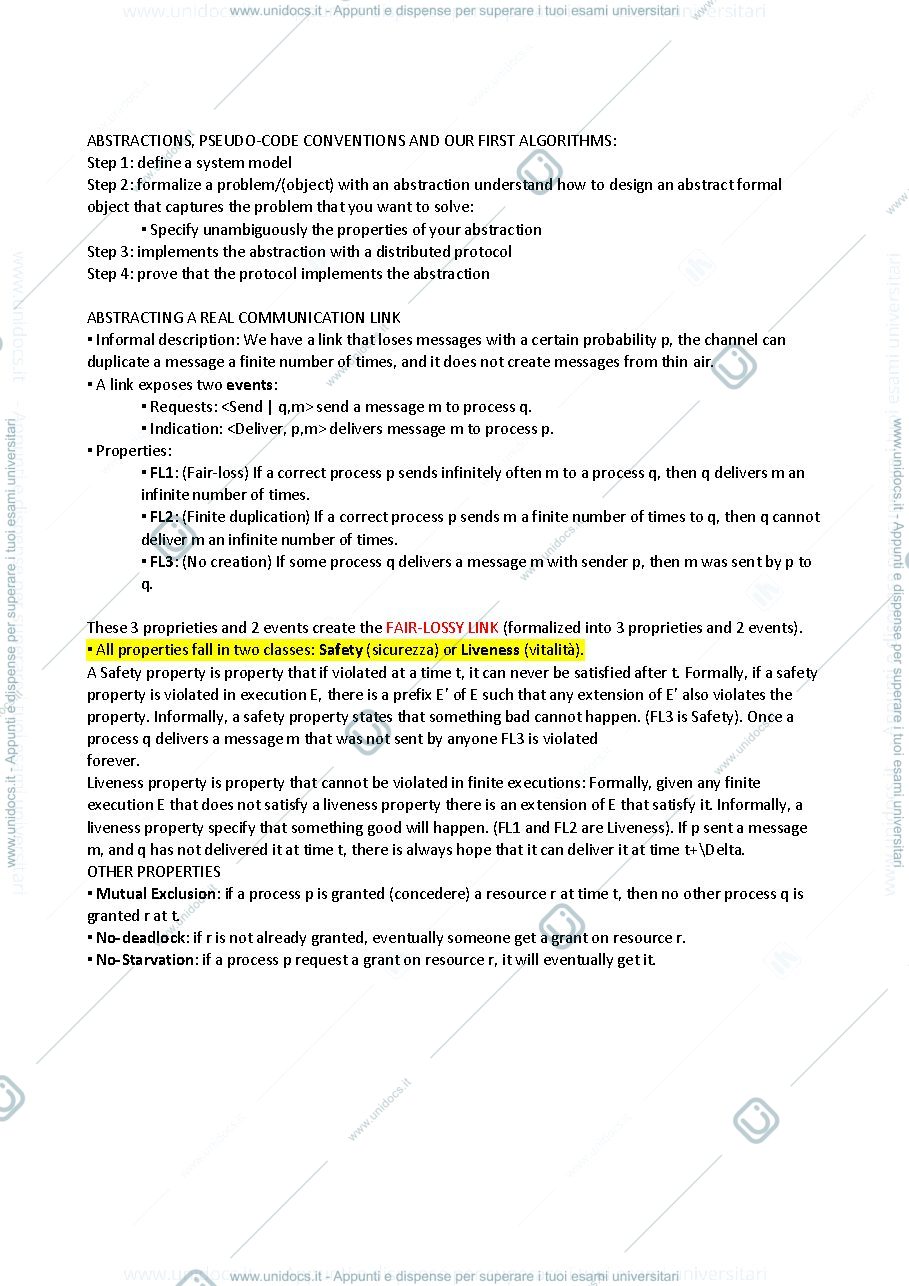 Anteprima pagina 2 — Appunti Distributed System