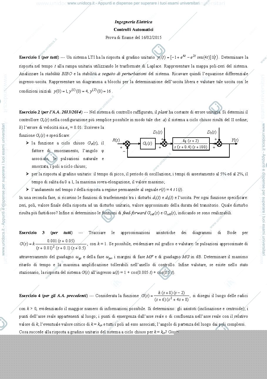 Anteprima pagina 1 — Traccia 16/02/2015 prof Maione