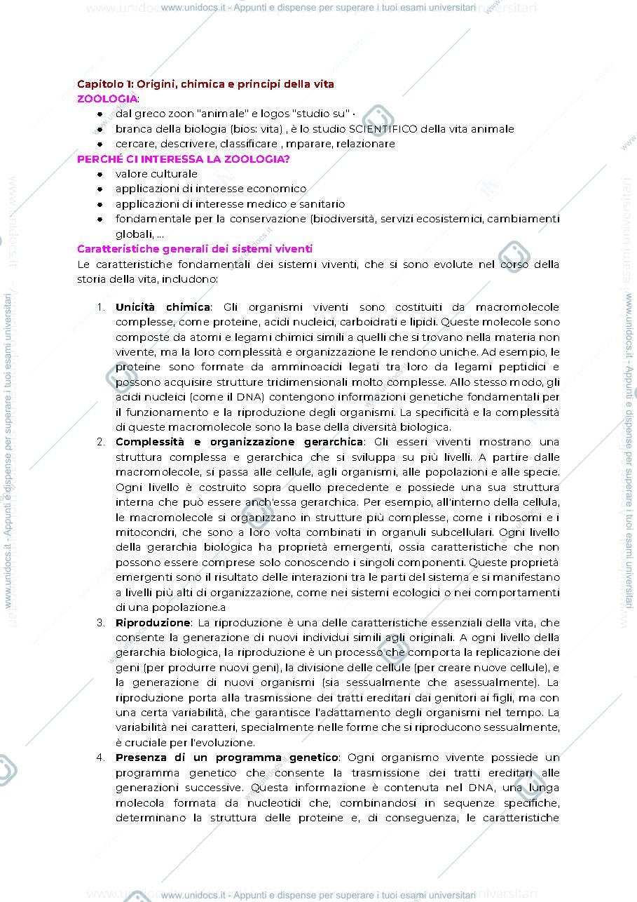 Anteprima pagina 1 — introduzione alla diversità animale