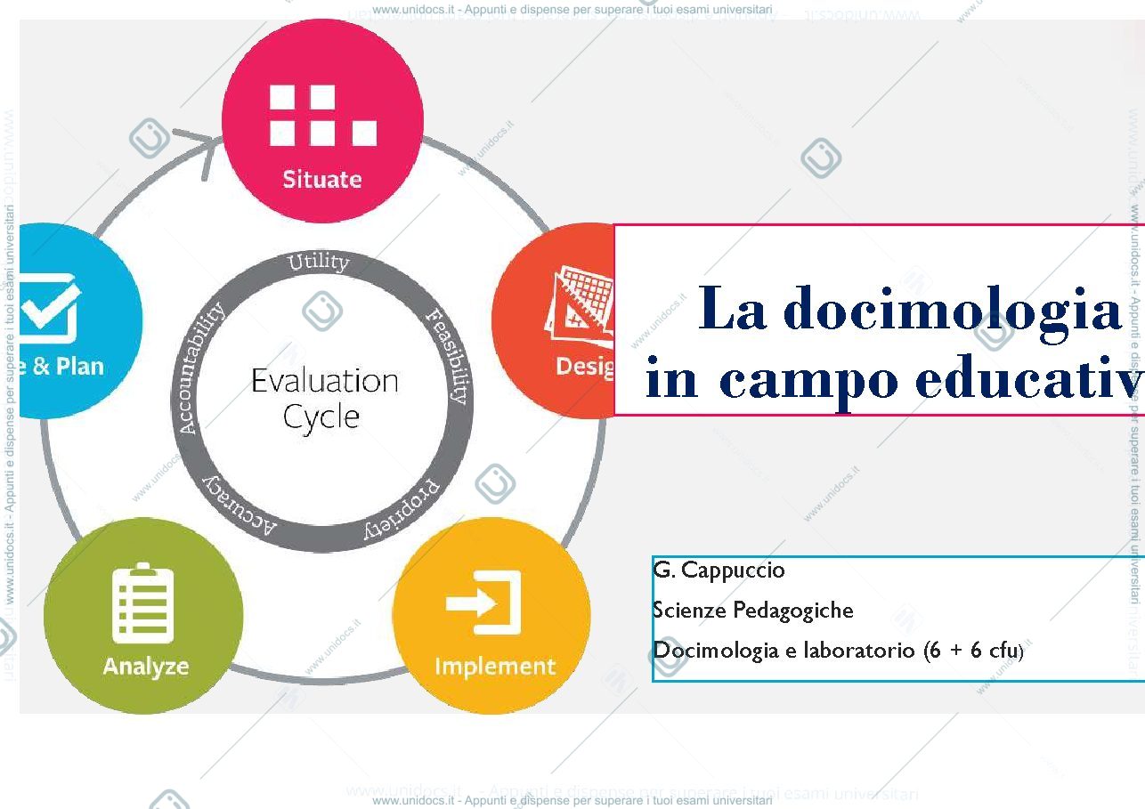 Anteprima pagina 1 — Docimologia