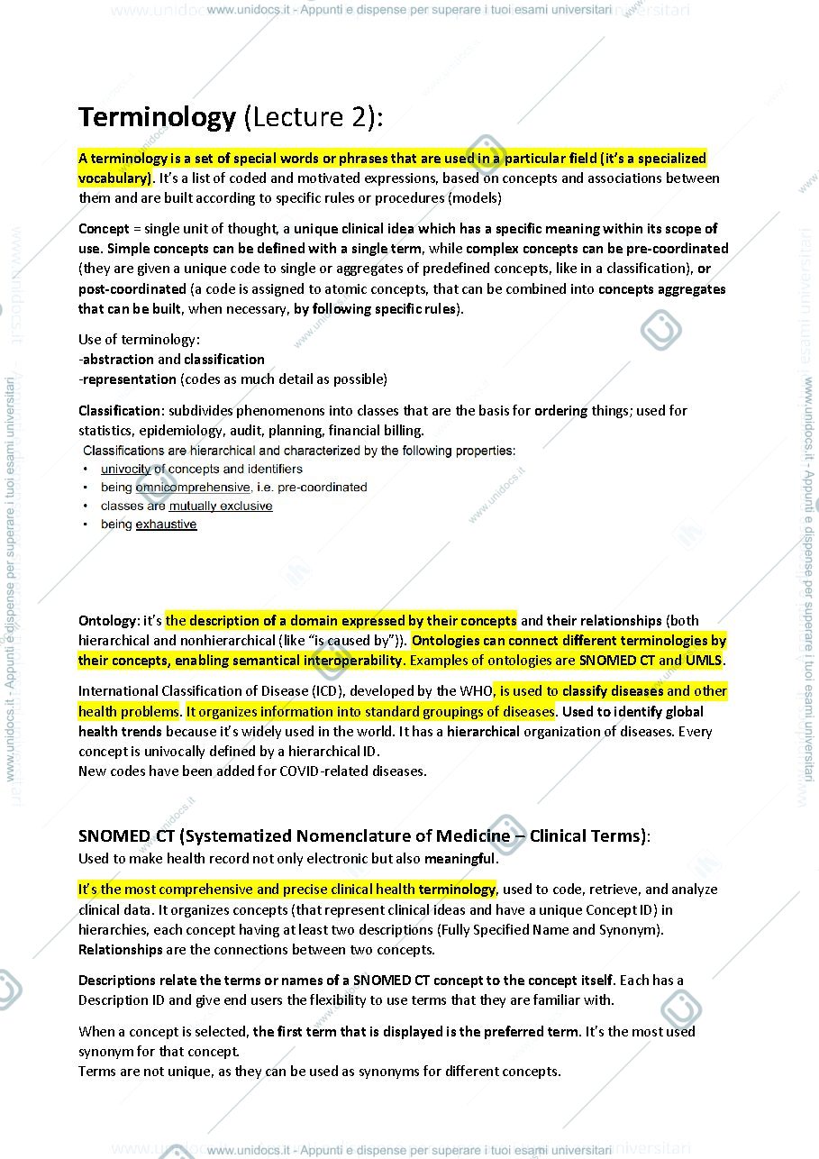 Anteprima pagina 3 — Riassunti su argomenti del corso