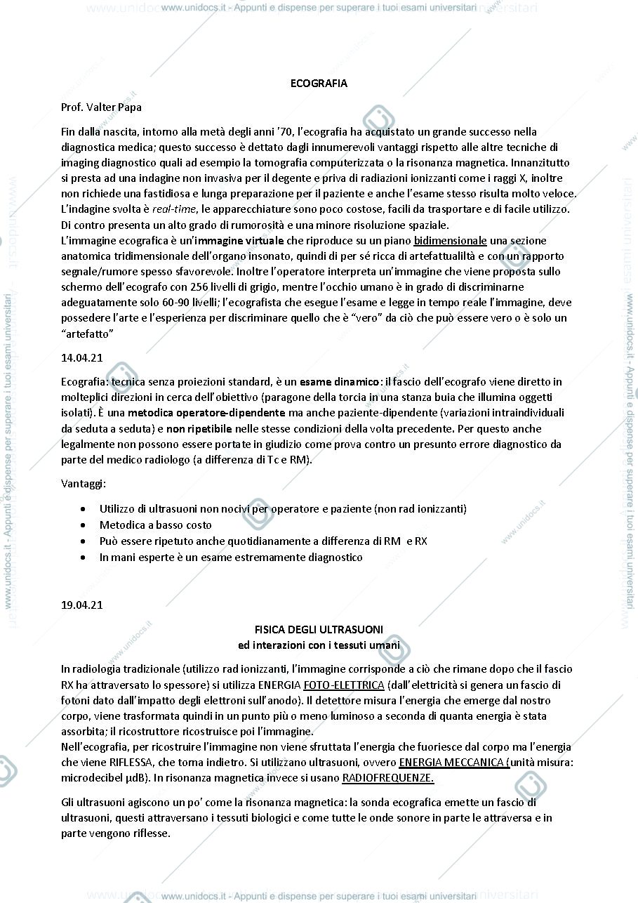 Anteprima pagina 1 — Ecografia 