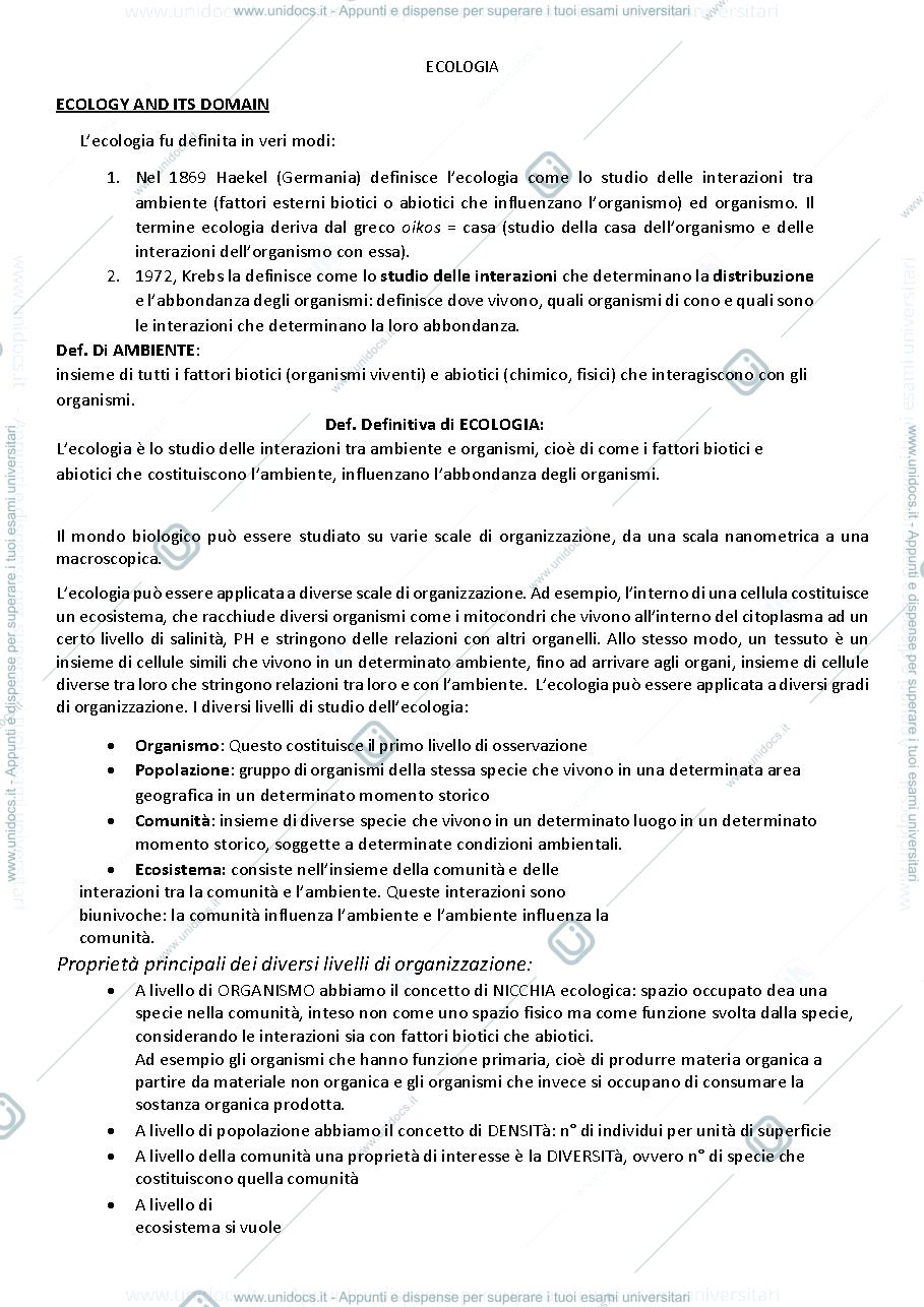 Anteprima pagina 1 — ECOLOGIA