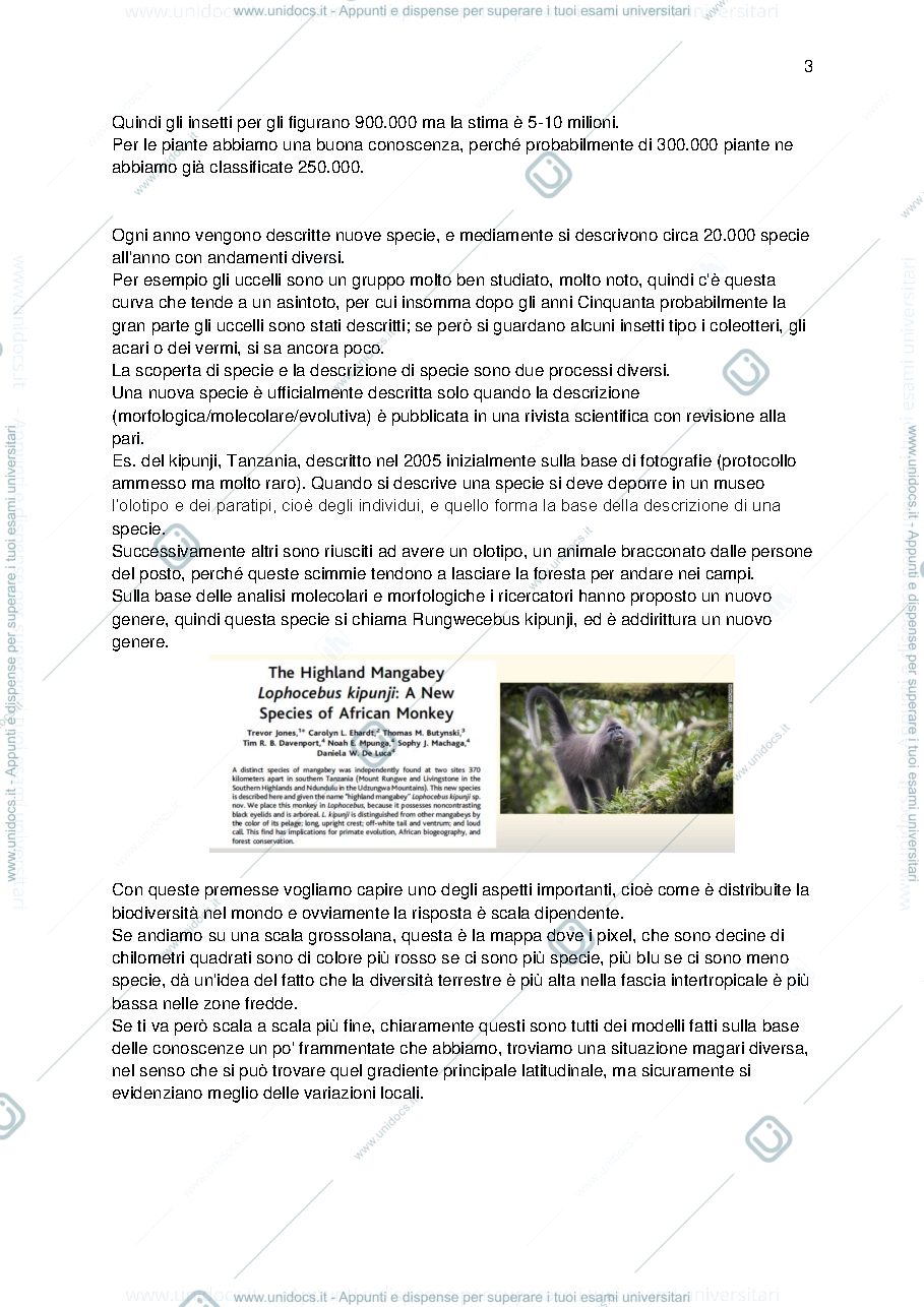 Anteprima pagina 3 — BIODIVERSITÀ E CONSERVAZIONE