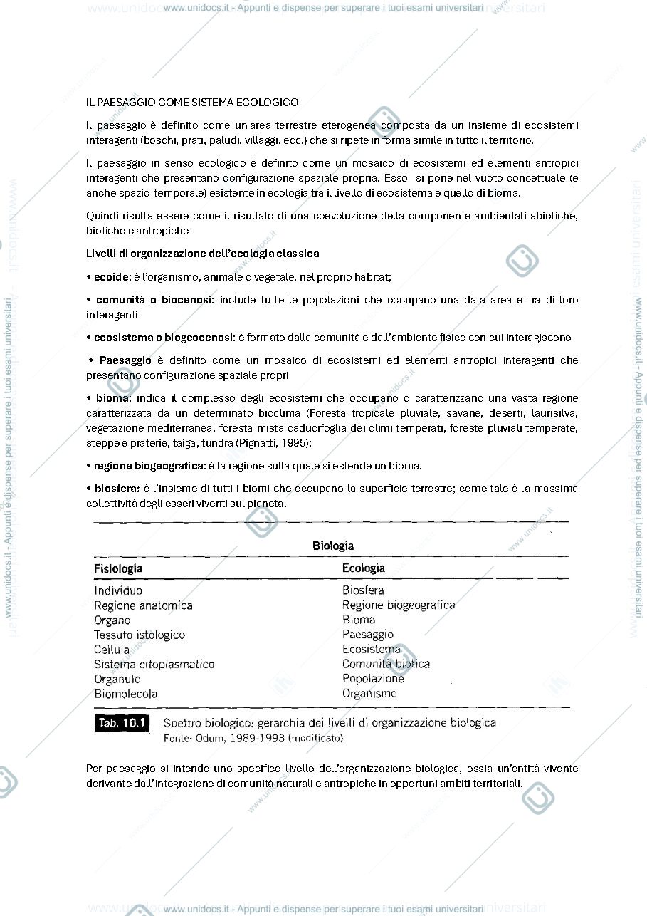 Anteprima pagina 3 — concetti di paesaggio, flora e vegetazione