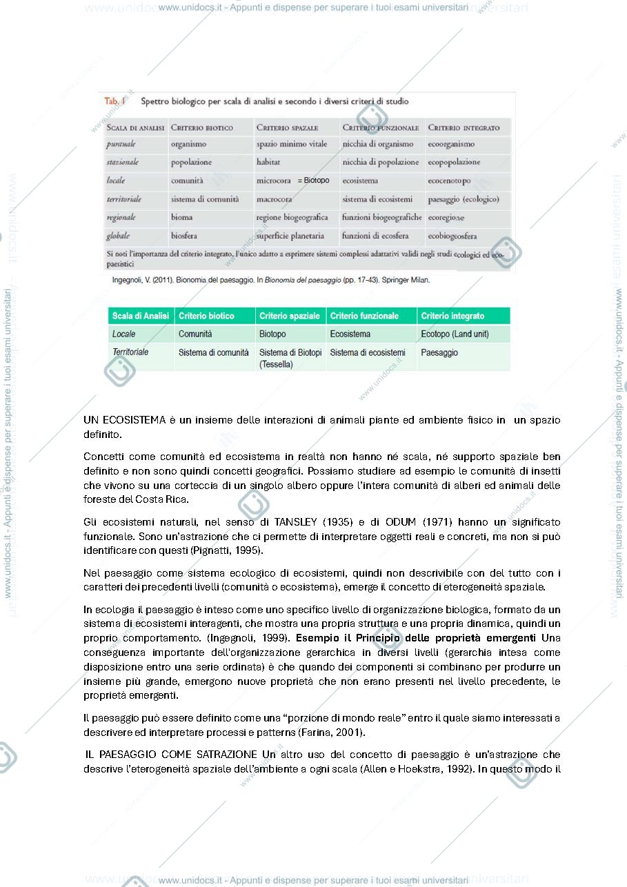 Anteprima pagina 4 — concetti di paesaggio, flora e vegetazione