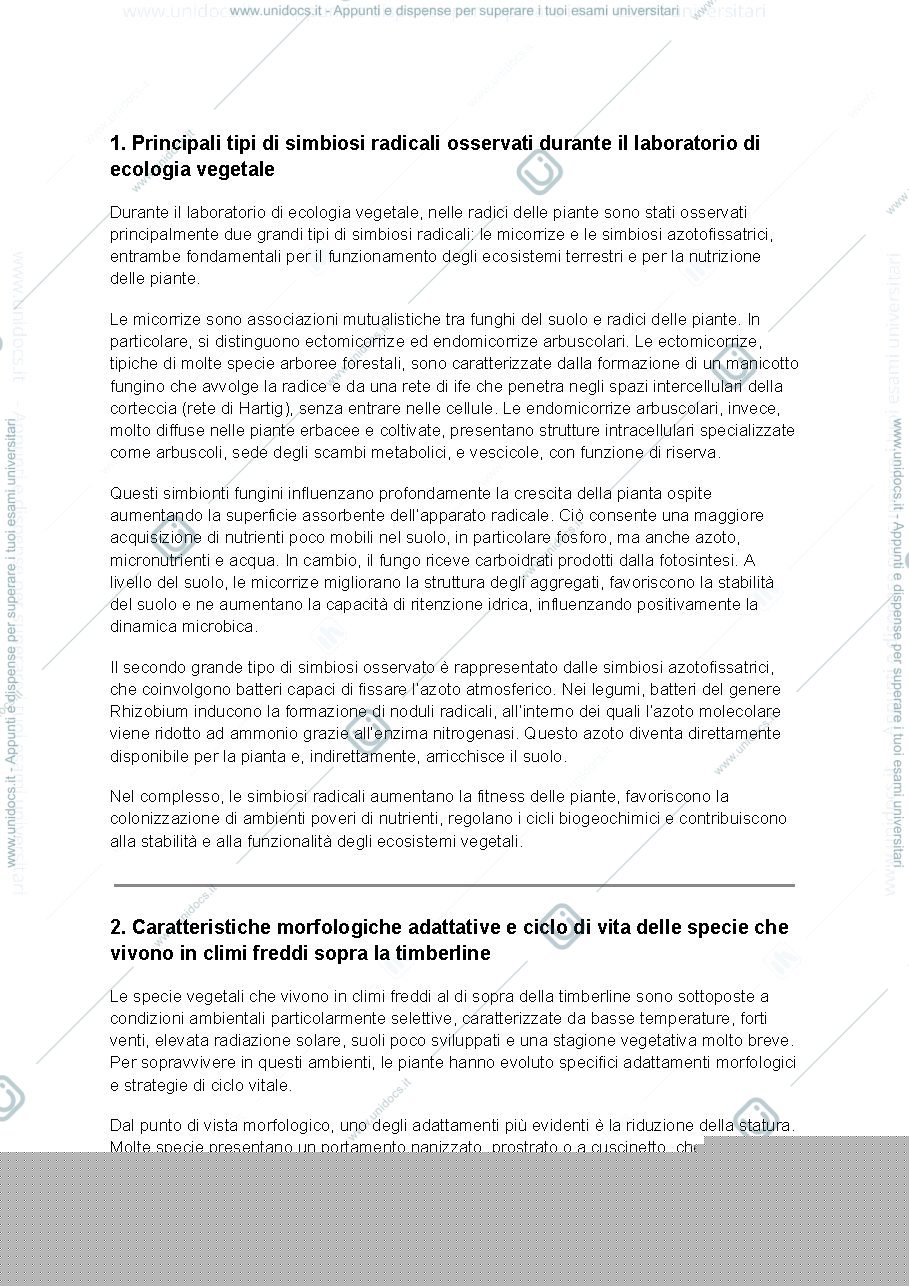 Anteprima pagina 1 — Domande aperte 