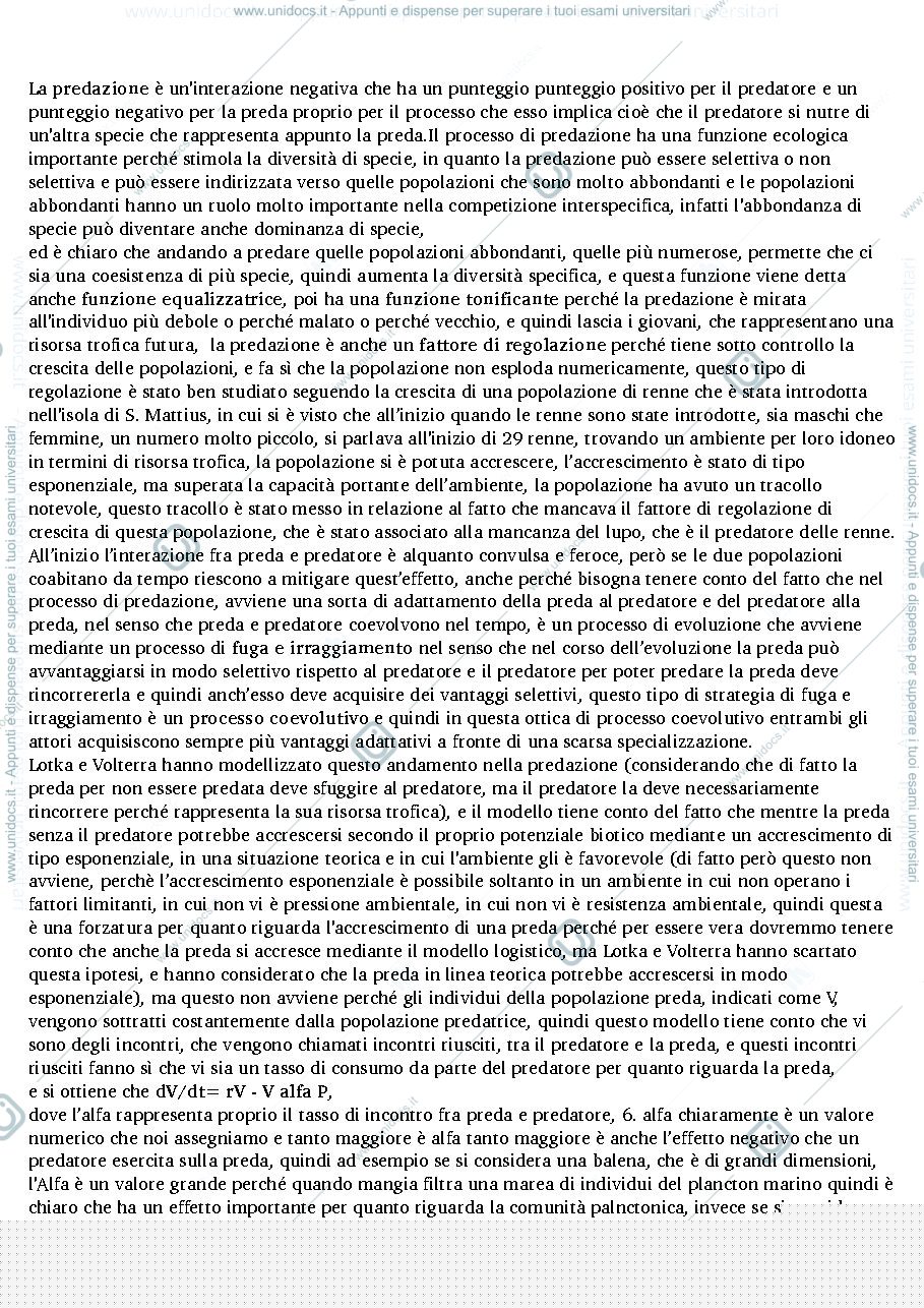 Anteprima pagina 1 — Predazione