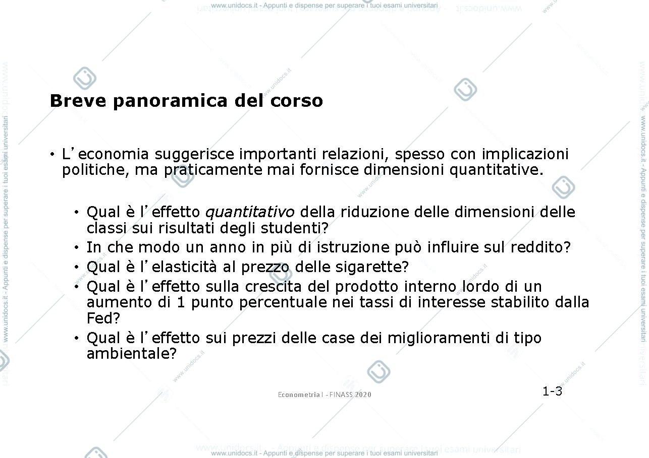 Anteprima pagina 3 — econometria