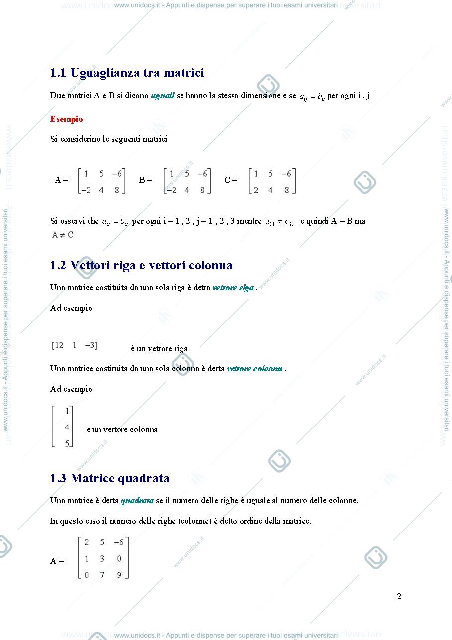 Anteprima pagina 2 — Ripasso matrici