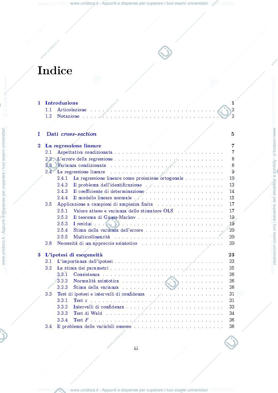 Anteprima pagina 3 — Econometria