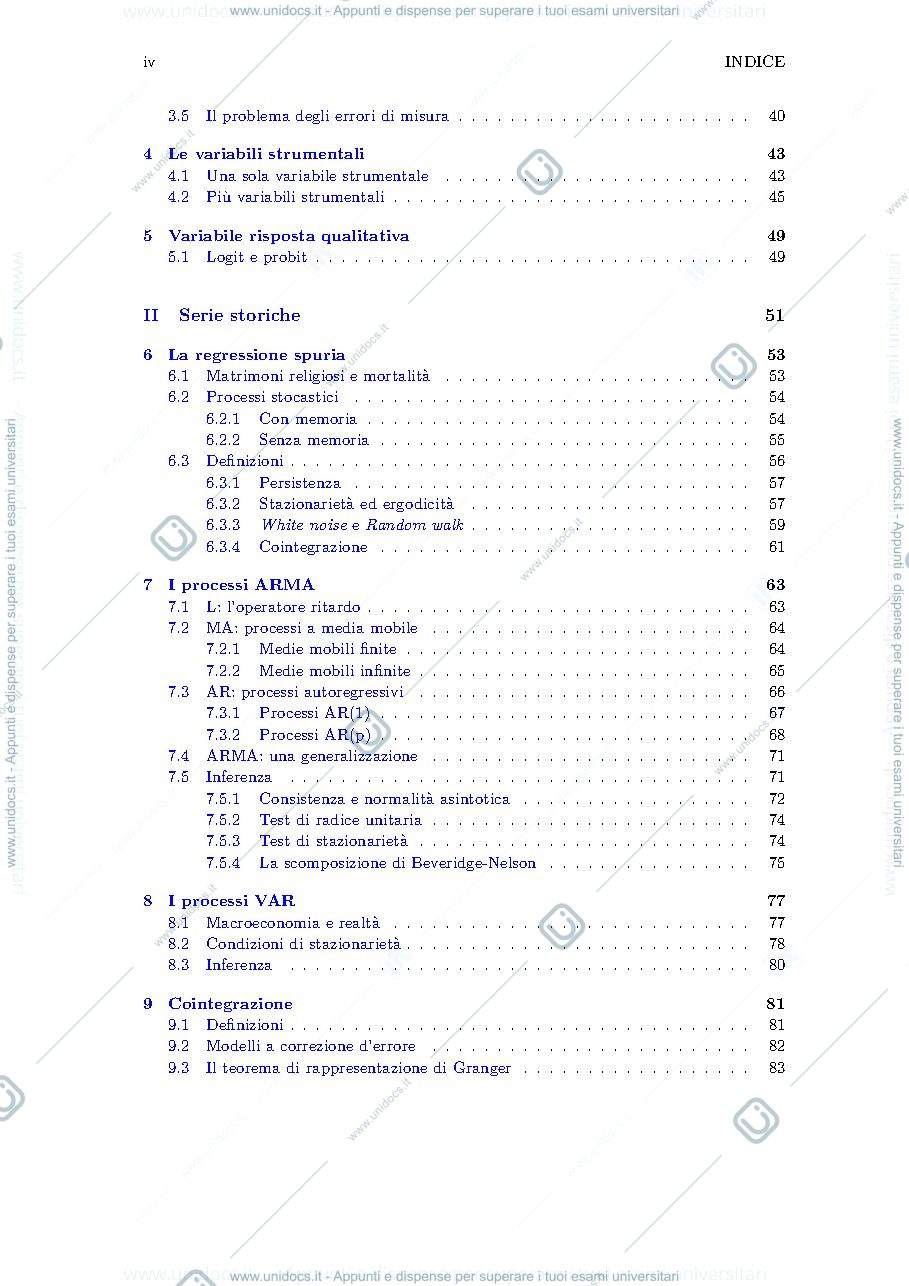 Anteprima pagina 4 — Econometria