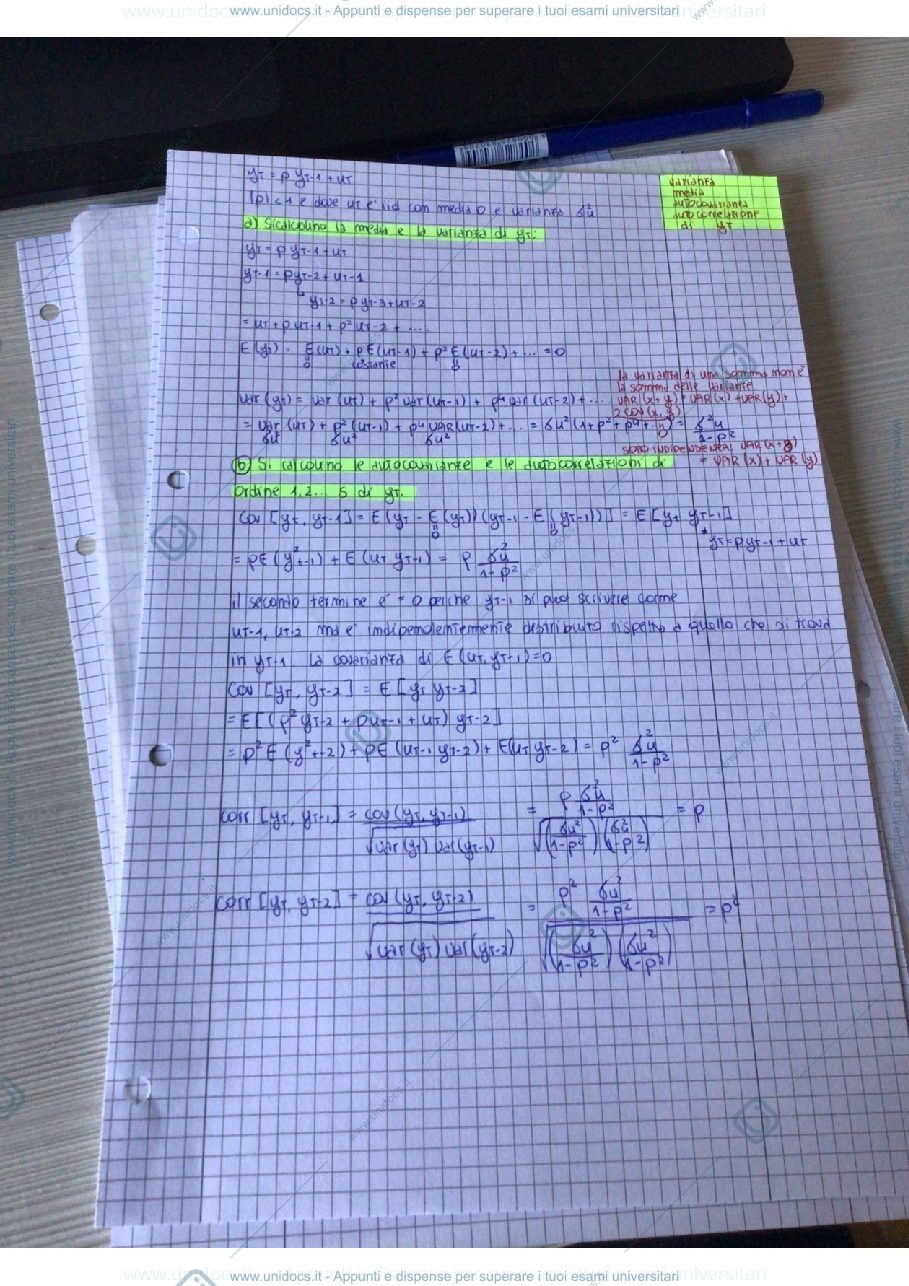 Anteprima pagina 1 — Prove esame 