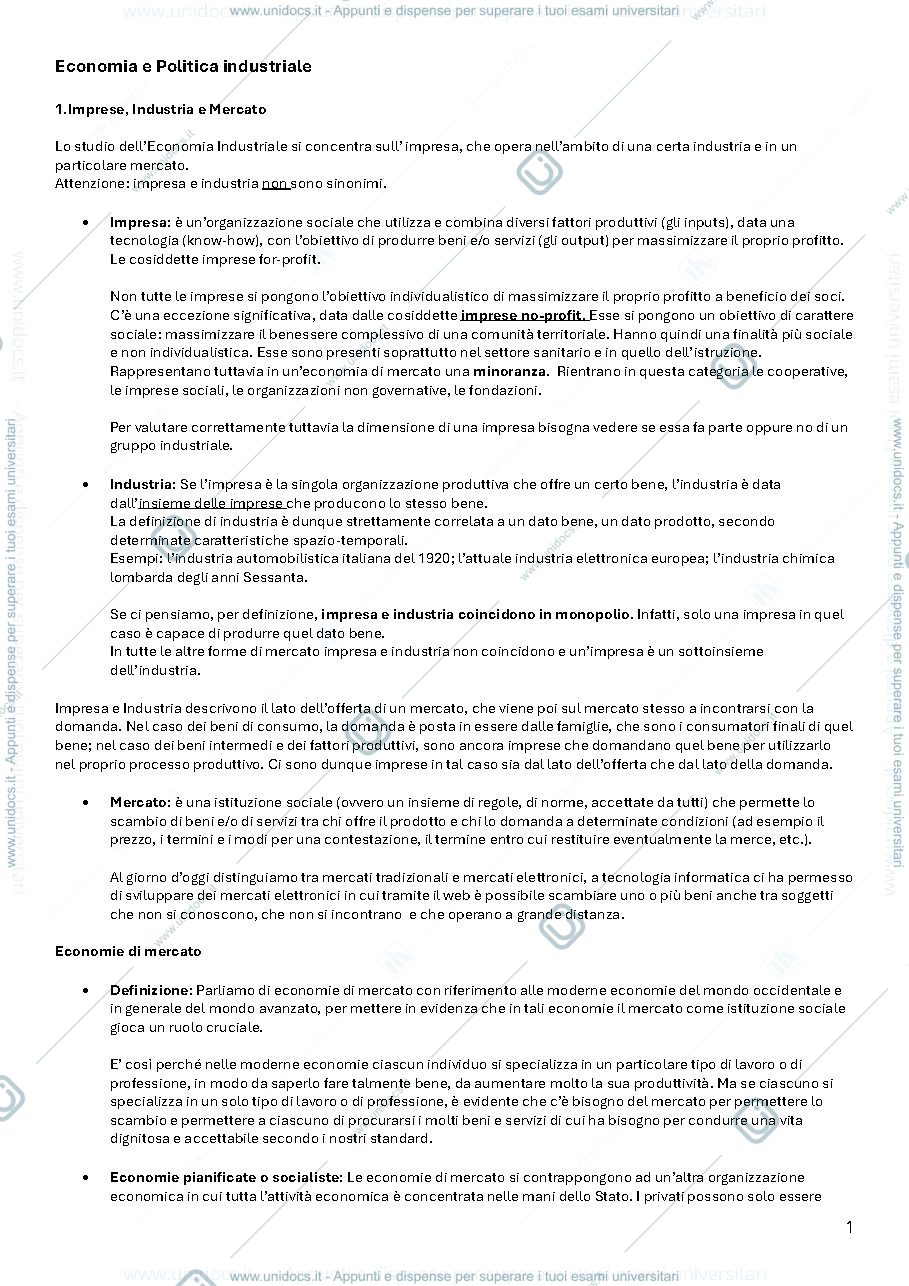 Anteprima pagina 1 — appunti 2 semestre