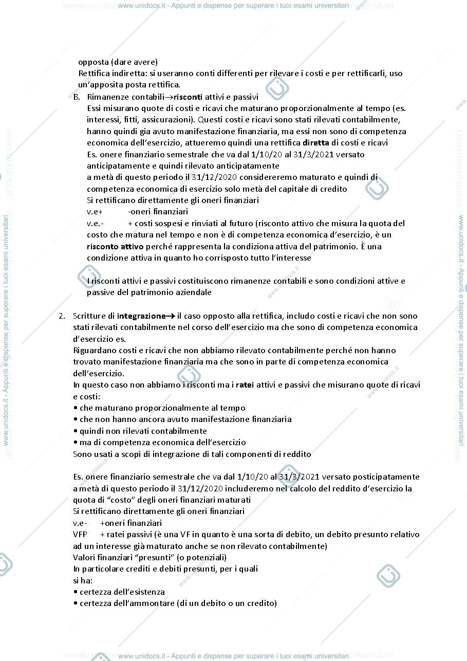 Anteprima pagina 3 — Appunti 2 parziale economia aziendale