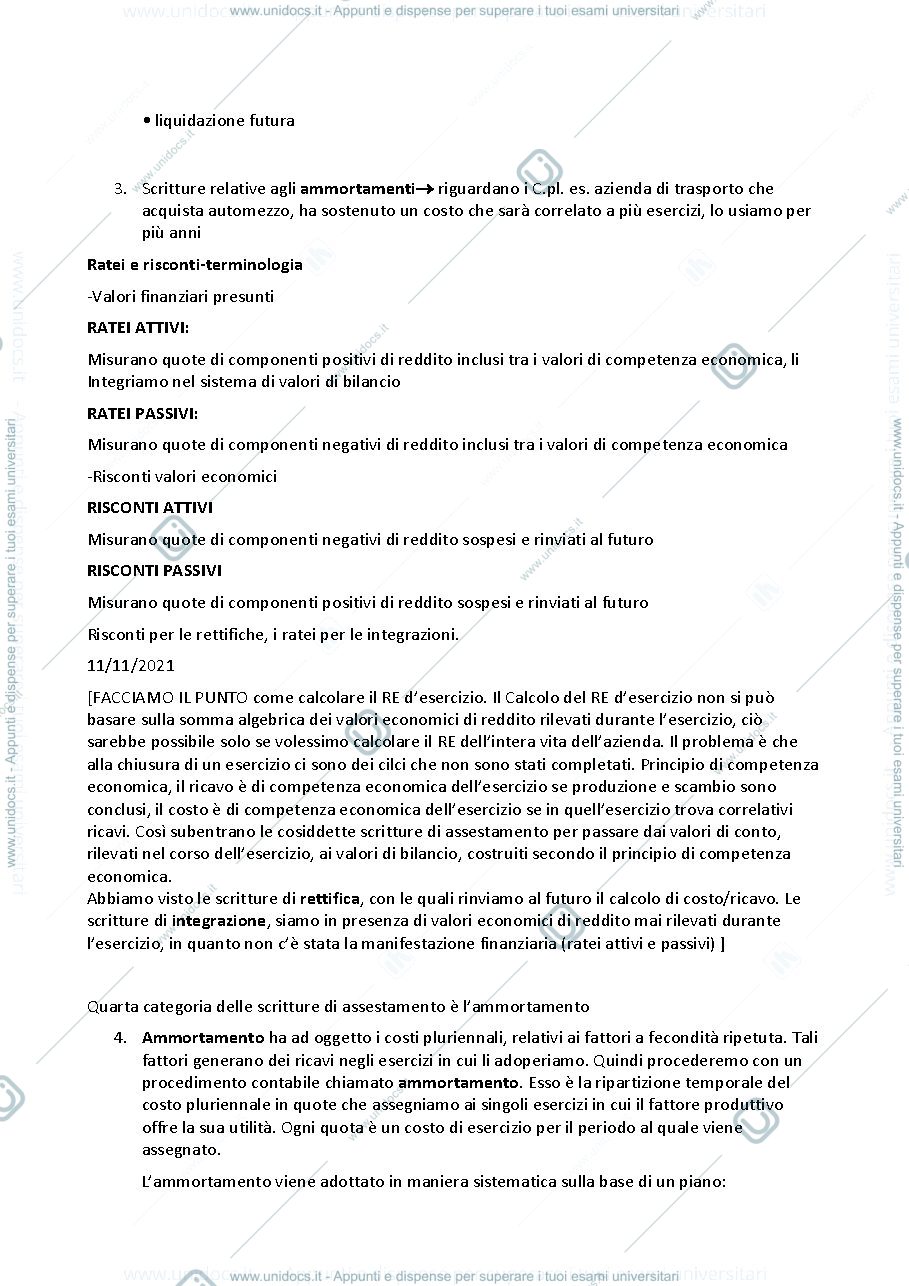 Anteprima pagina 4 — Appunti 2 parziale economia aziendale