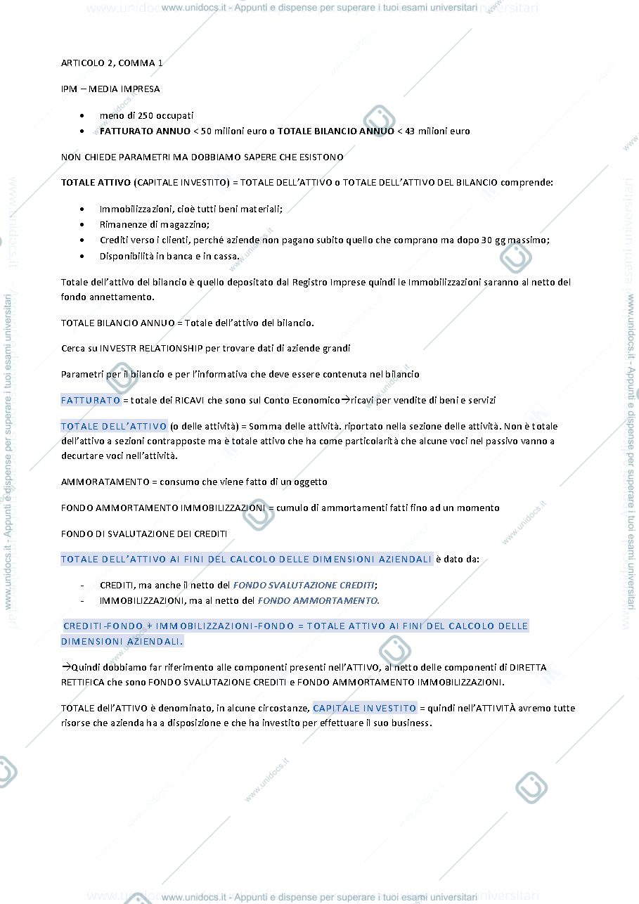 Anteprima pagina 2 — Appunti Economia Aziendale prof. Aprile