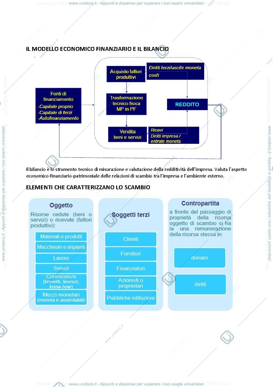 Anteprima pagina 5 — appunti economia aziendale e applicata 