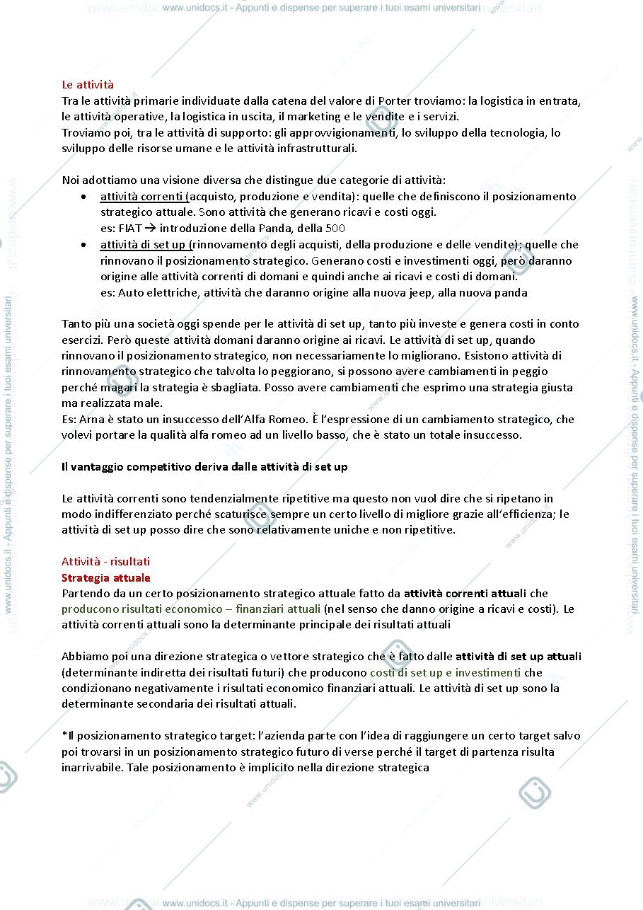 Anteprima pagina 2 — Appunti di strategia competitiva classe 02