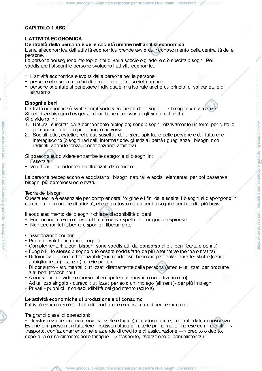 Anteprima pagina 1 — economia aziendale 