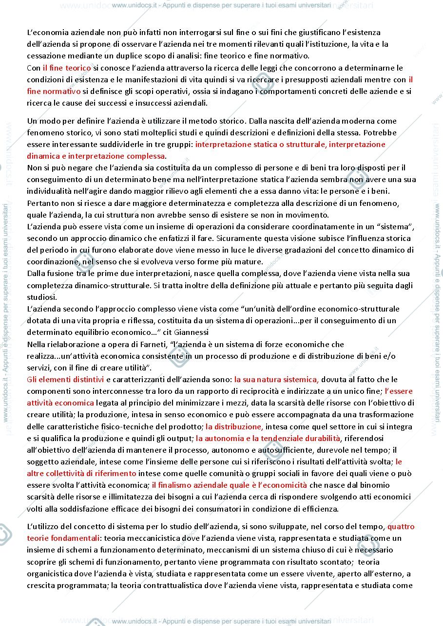 Anteprima pagina 3 — Appunti economia aziendale e principi di contabilità primo parziale