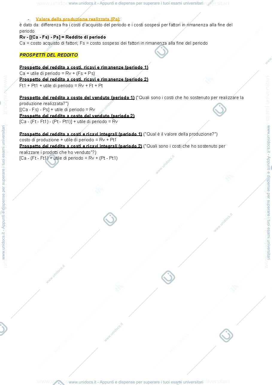 Anteprima pagina 3 — IL REDDITO, IL CAPITALE E I PROCESSI DI FINANZIAMENTO