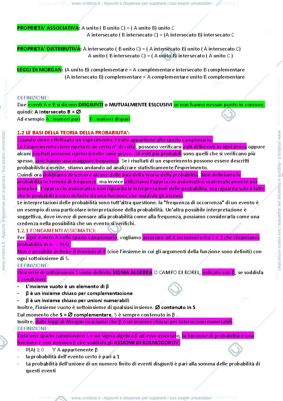 Anteprima pagina 2 — Metodi statistici 