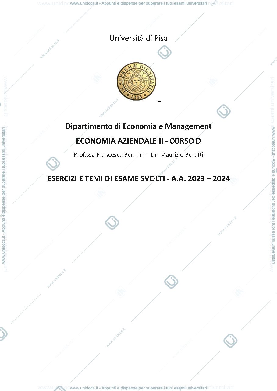 Anteprima pagina 1 — Eserciziario 