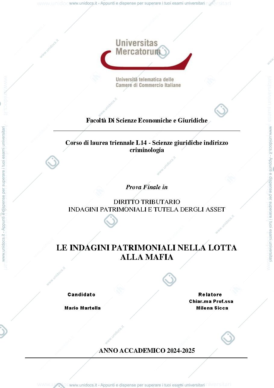 Anteprima pagina 1 — Indagini patrimoniali