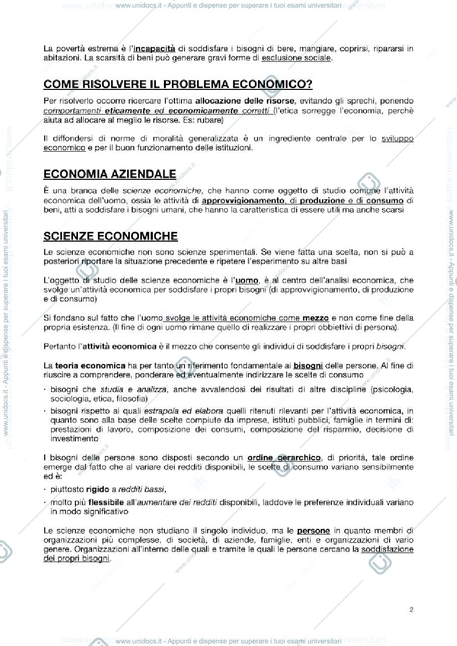 Anteprima pagina 2 — appunti di lezione prof clerici