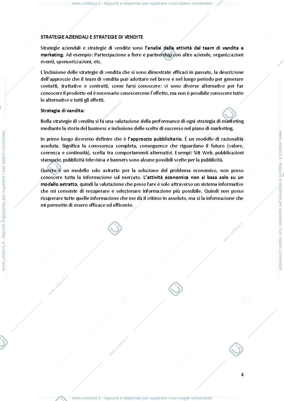 Anteprima pagina 4 — Appunti economia aziendale (prima parte) - VOTO 29,5