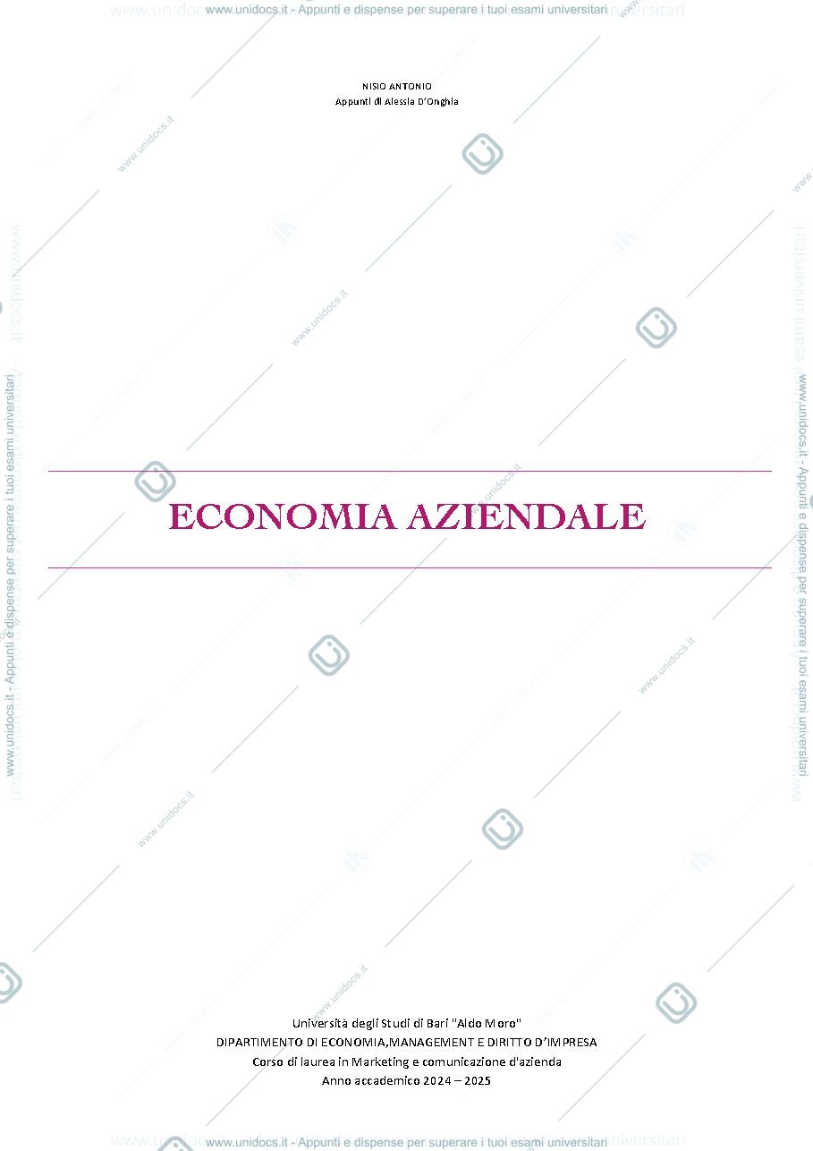 Anteprima pagina 1 — Riassunti  economia (libro:Brusa)