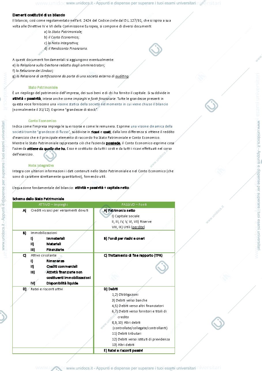Anteprima pagina 2 — Appunti economia aziendale