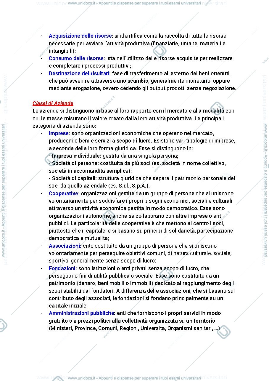 Anteprima pagina 3 — Dispense - ECONOMIA AZIENDALE