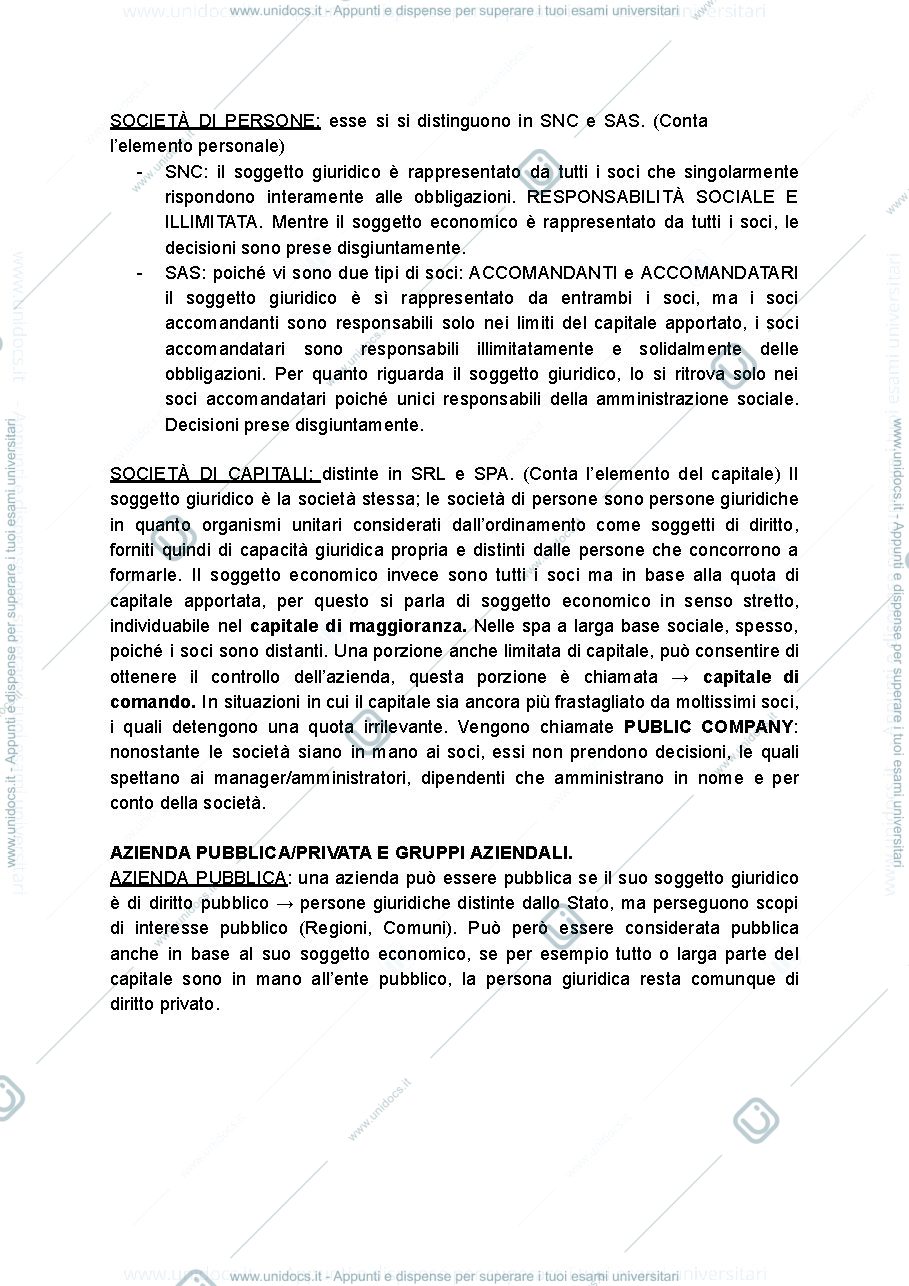 Anteprima pagina 2 — Appunti Economia Aziendale