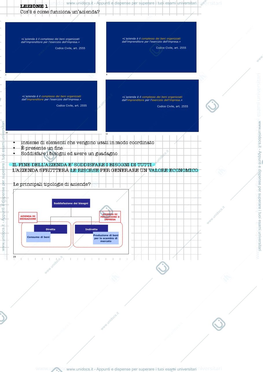 Anteprima pagina 2 — Prima parte economia aziendale 