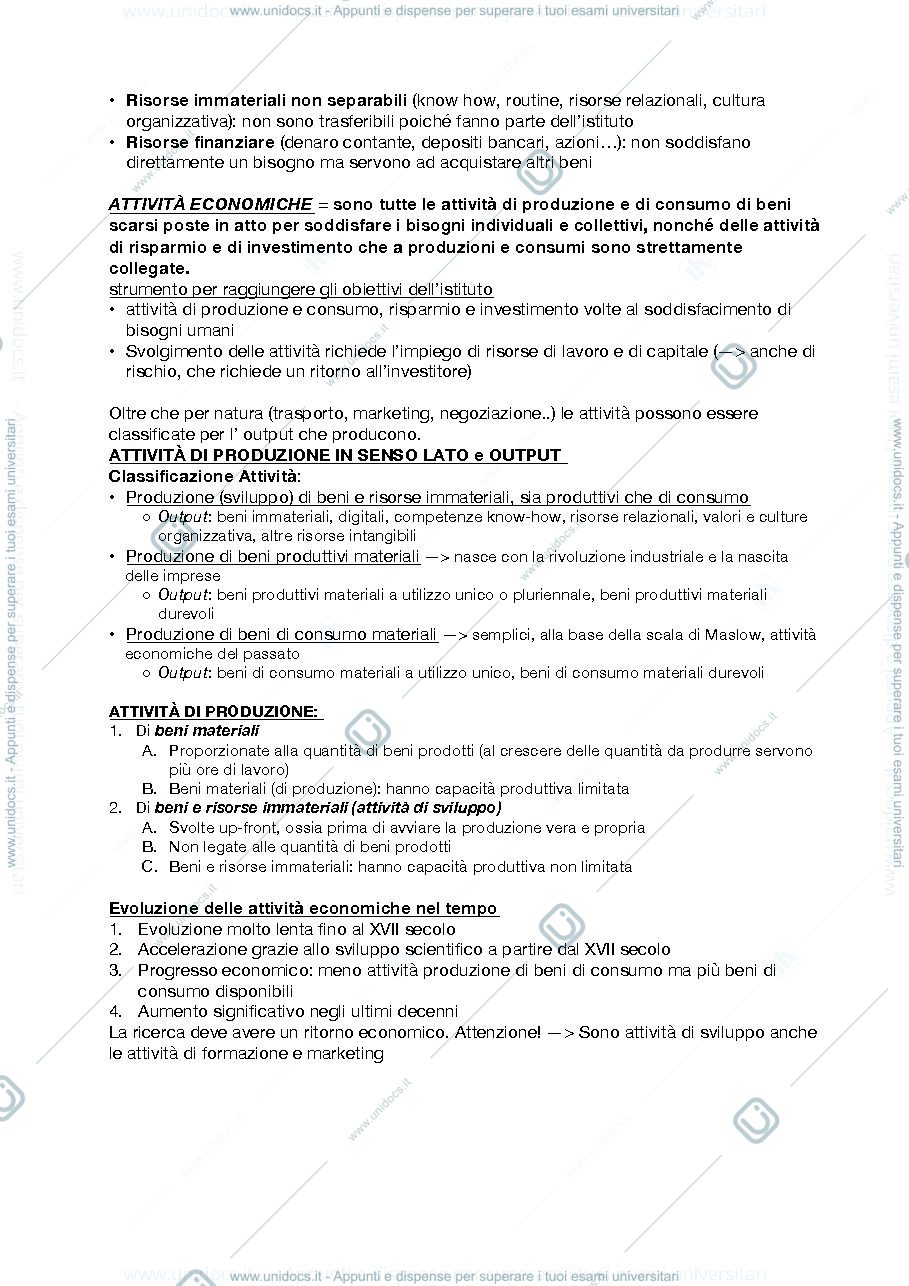 Anteprima pagina 4 — Appunti primo modulo Economia Aziendale 