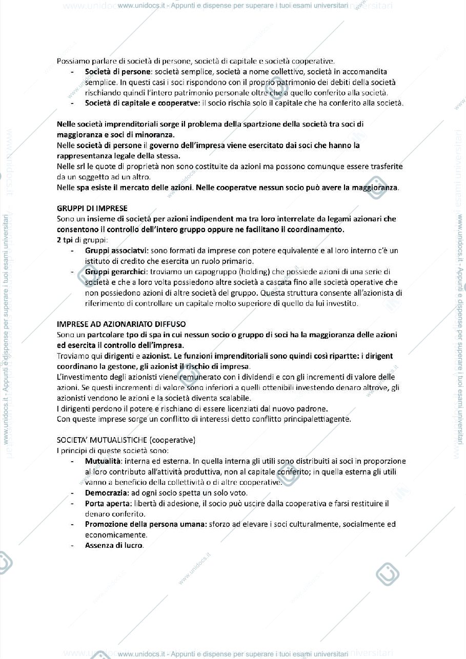 Anteprima pagina 2 — Appunti di economia